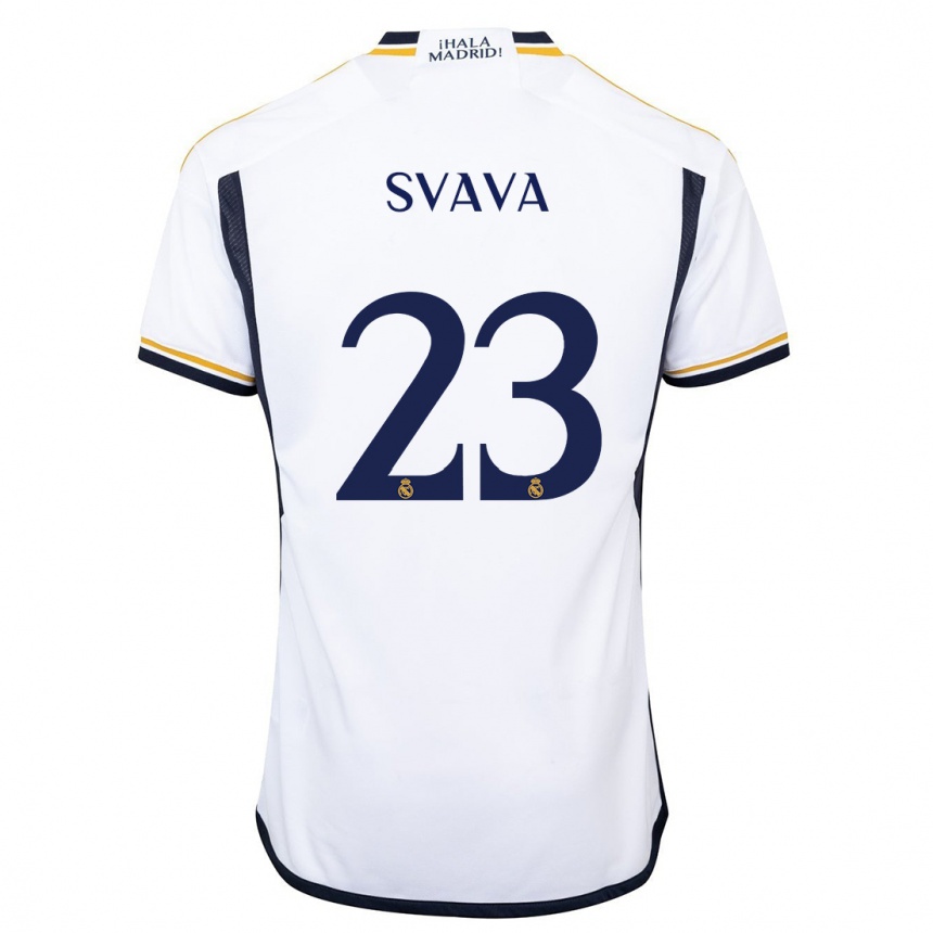 Niño Fútbol Camiseta Sofie Svava #23 Blanco 1ª Equipación 2023/24