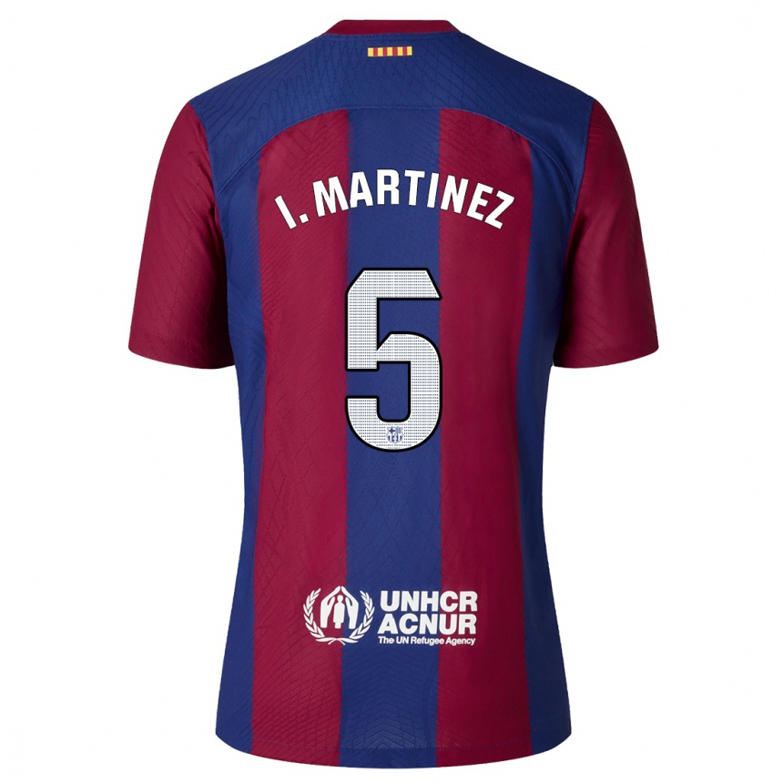 Niño Fútbol Camiseta Iñigo Martínez #5 Rojo Azul 1ª Equipación 2023/24