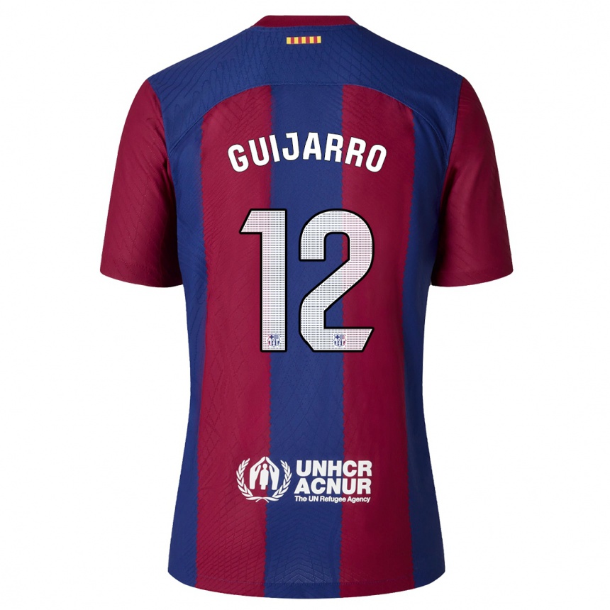 Niño Fútbol Camiseta Patricia Guijarro #12 Rojo Azul 1ª Equipación 2023/24
