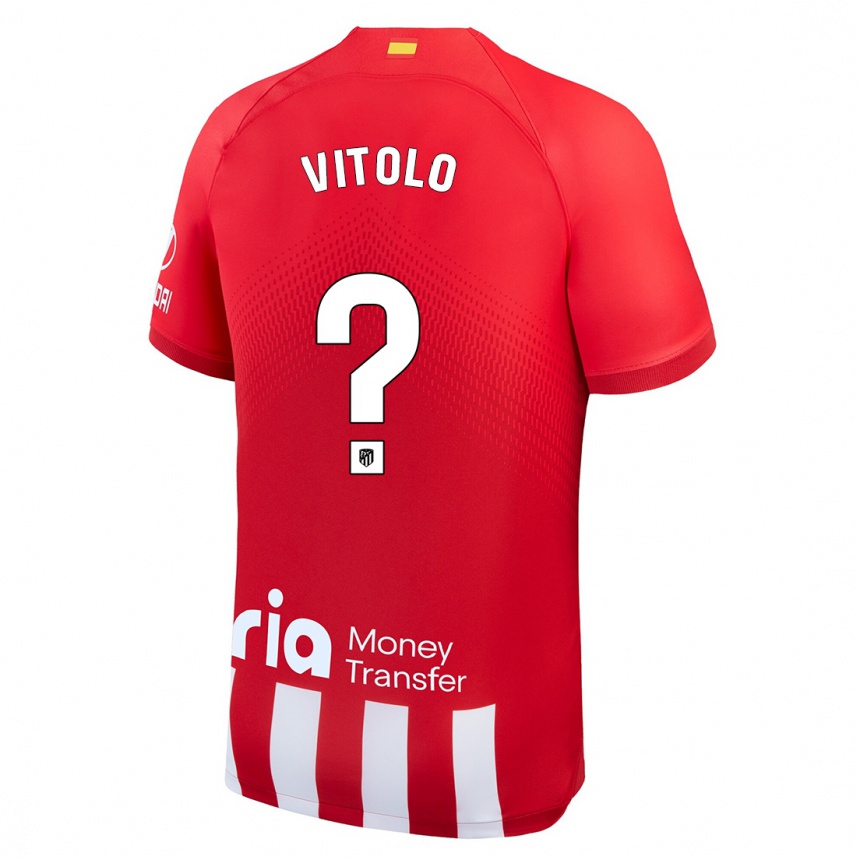 Niño Fútbol Camiseta Vitolo #0 Rojo Blanco 1ª Equipación 2023/24