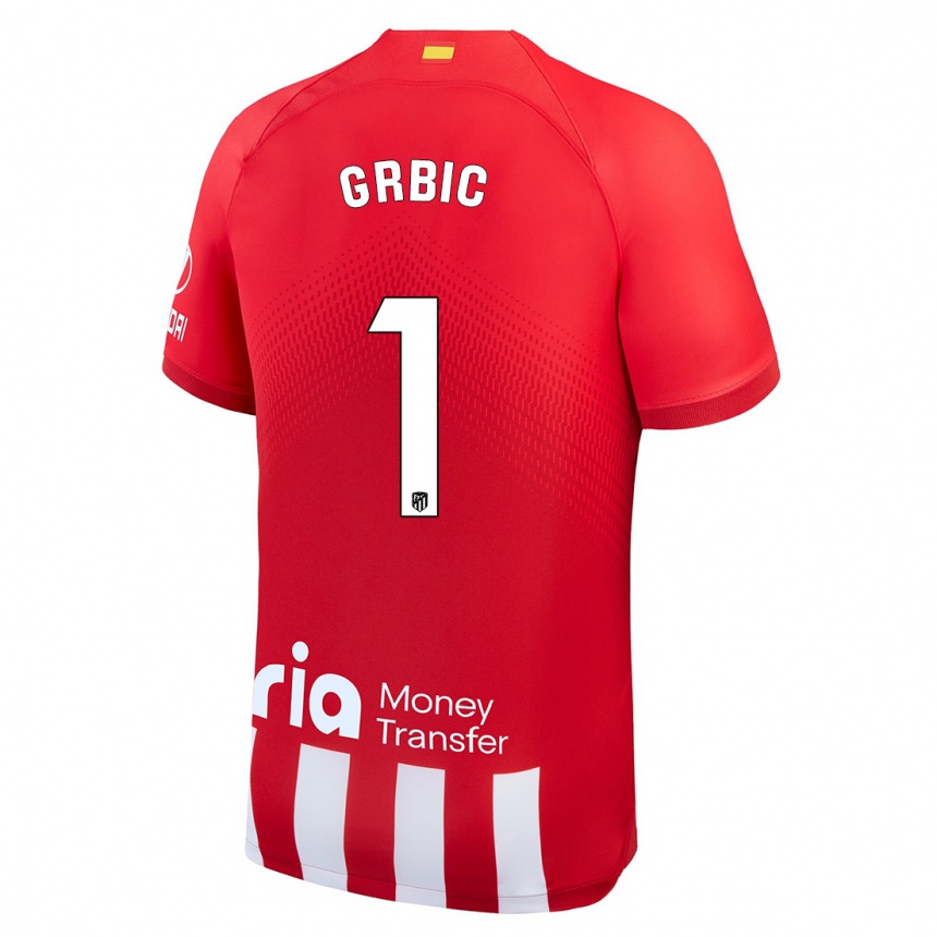 Niño Fútbol Camiseta Ivo Grbic #1 Rojo Blanco 1ª Equipación 2023/24