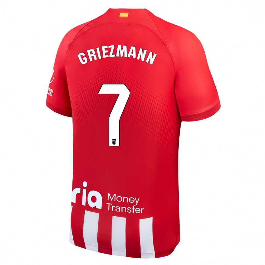 Niño Fútbol Camiseta Antoine Griezmann #7 Rojo Blanco 1ª Equipación 2023/24