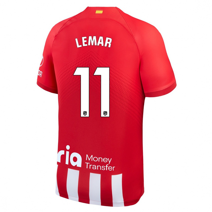 Niño Fútbol Camiseta Thomas Lemar #11 Rojo Blanco 1ª Equipación 2023/24