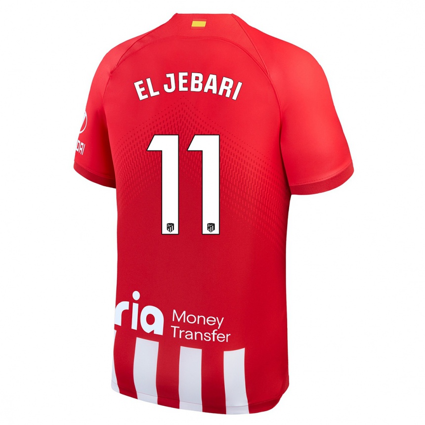 Niño Fútbol Camiseta Salim El Jebari #11 Rojo Blanco 1ª Equipación 2023/24