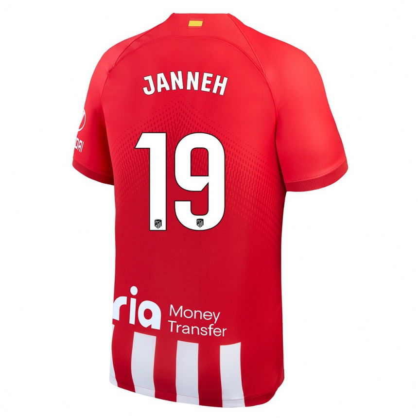 Niño Fútbol Camiseta Omar Janneh #19 Rojo Blanco 1ª Equipación 2023/24