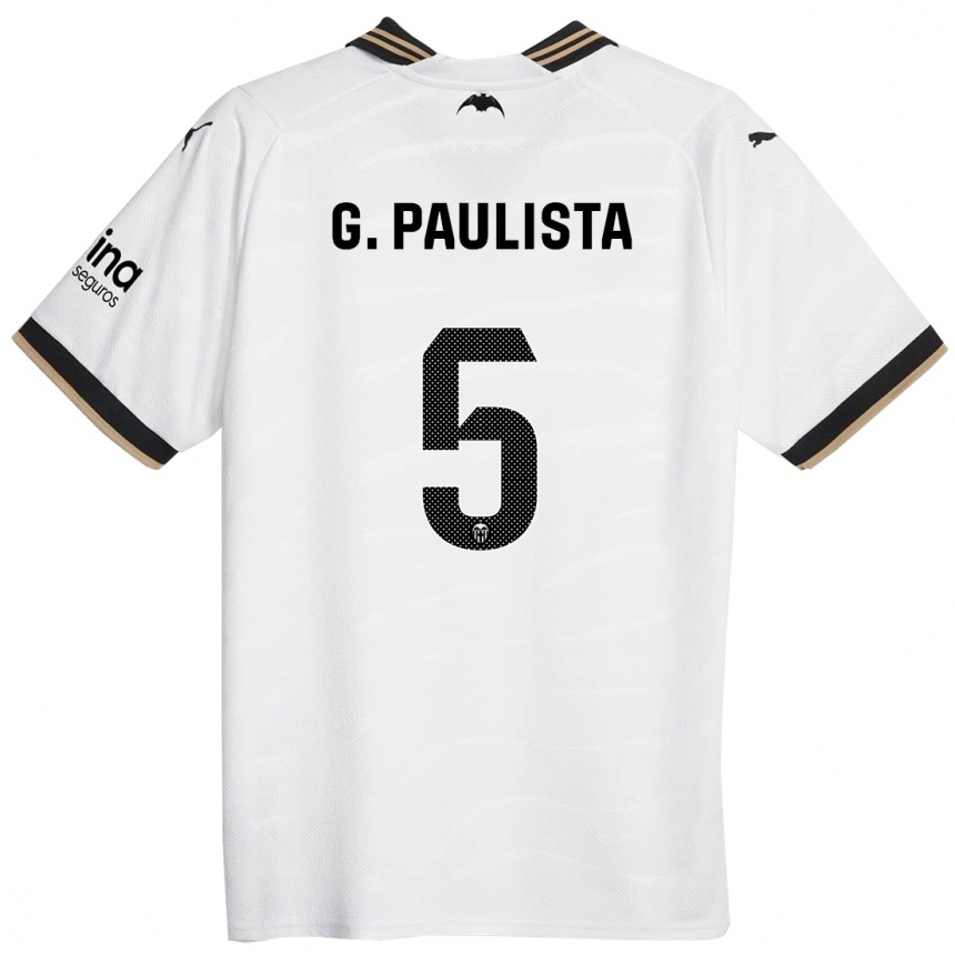 Niño Fútbol Camiseta Gabriel Paulista #5 Blanco 1ª Equipación 2023/24