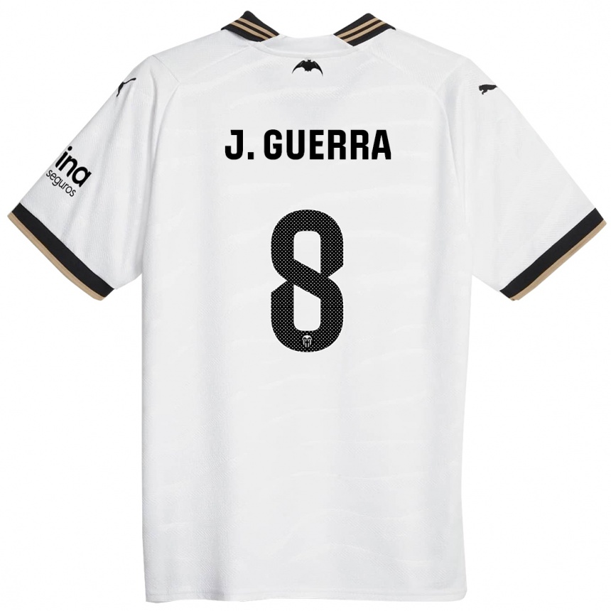 Niño Fútbol Camiseta Javi Guerra #8 Blanco 1ª Equipación 2023/24