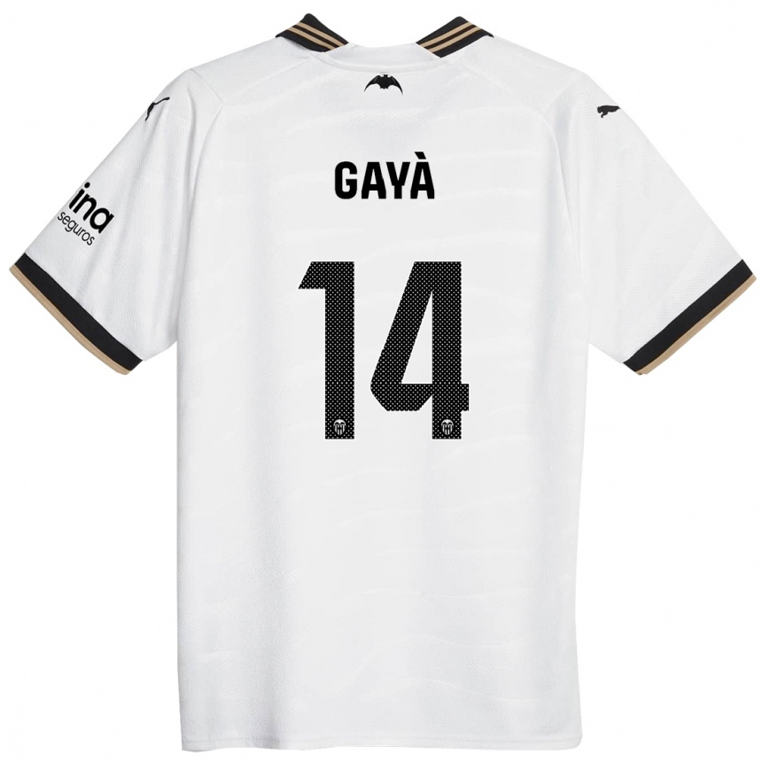 Niño Fútbol Camiseta José Gayà #14 Blanco 1ª Equipación 2023/24