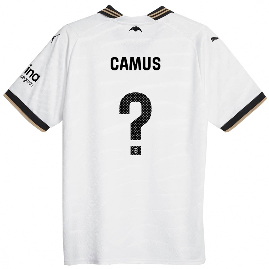 Niño Fútbol Camiseta Marco Camus #0 Blanco 1ª Equipación 2023/24