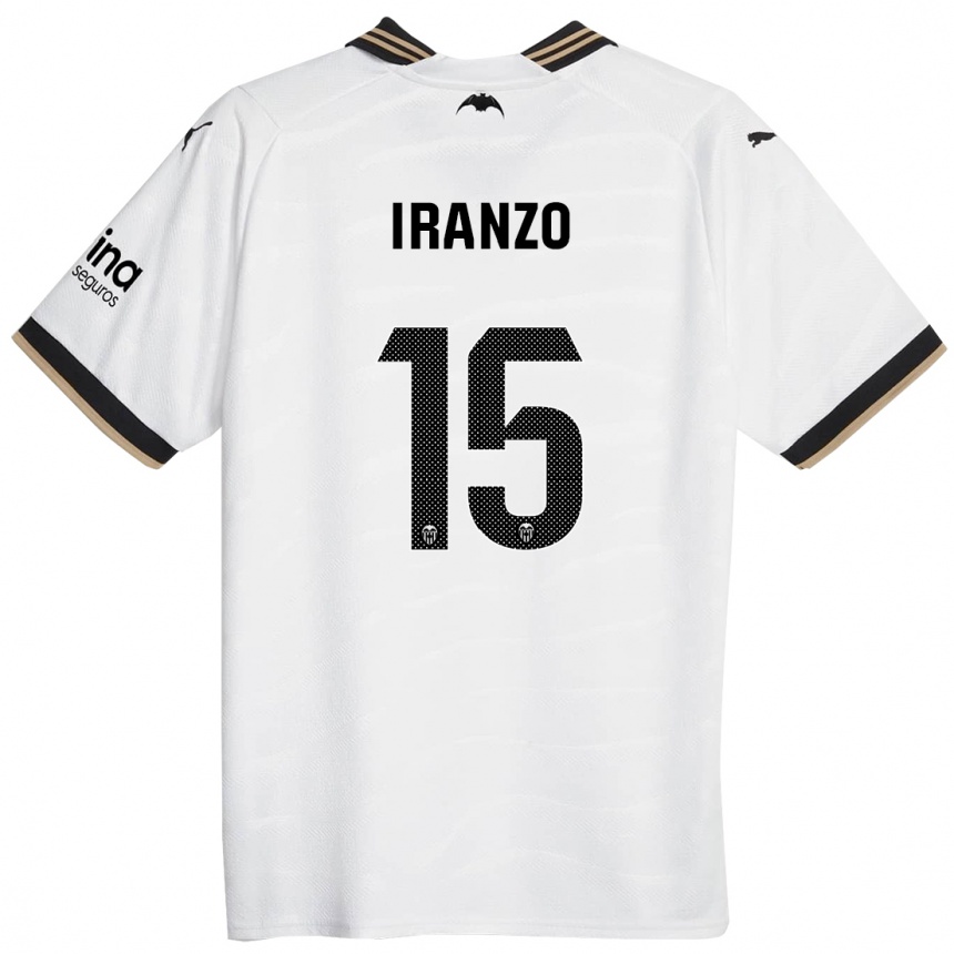 Niño Fútbol Camiseta Rubén Iranzo #15 Blanco 1ª Equipación 2023/24