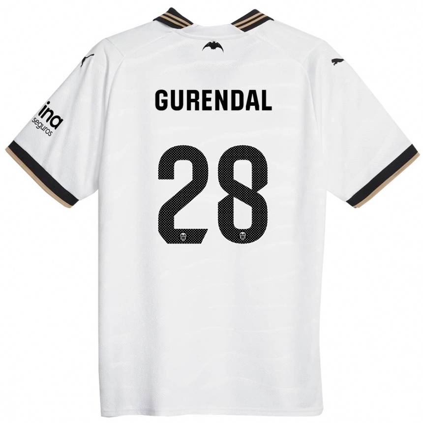 Niño Fútbol Camiseta Alexander Gurendal #28 Blanco 1ª Equipación 2023/24