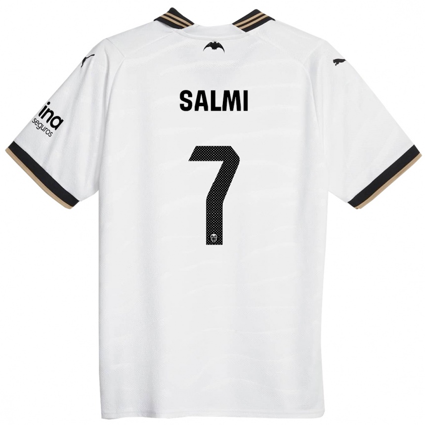 Niño Fútbol Camiseta Iina Salmi #7 Blanco 1ª Equipación 2023/24