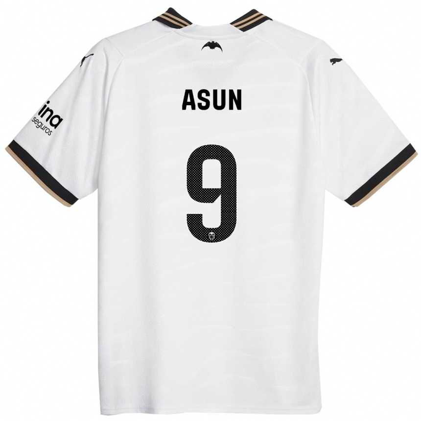 Niño Fútbol Camiseta Asun #9 Blanco 1ª Equipación 2023/24