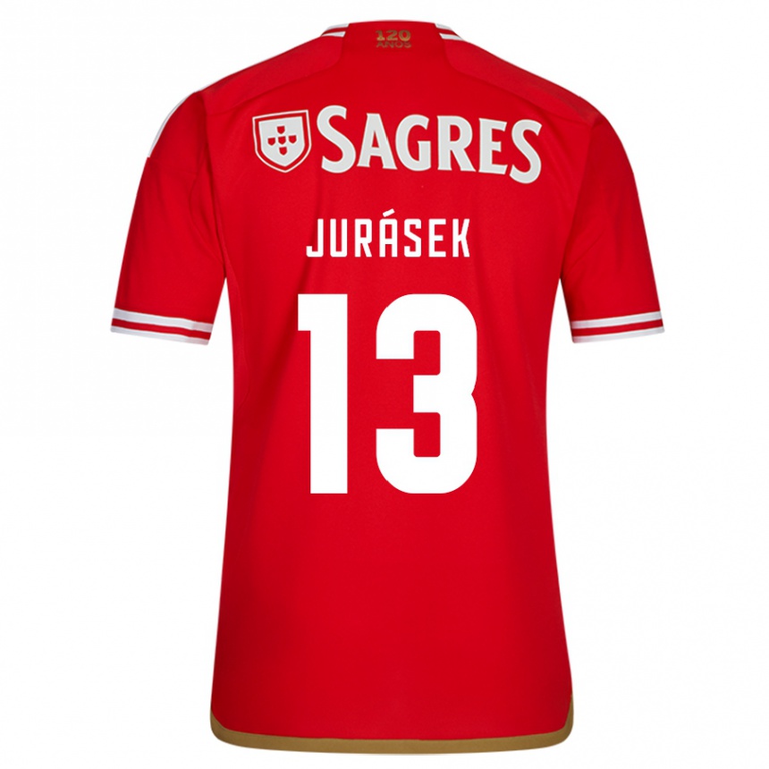 Niño Fútbol Camiseta David Jurásek #13 Rojo 1ª Equipación 2023/24