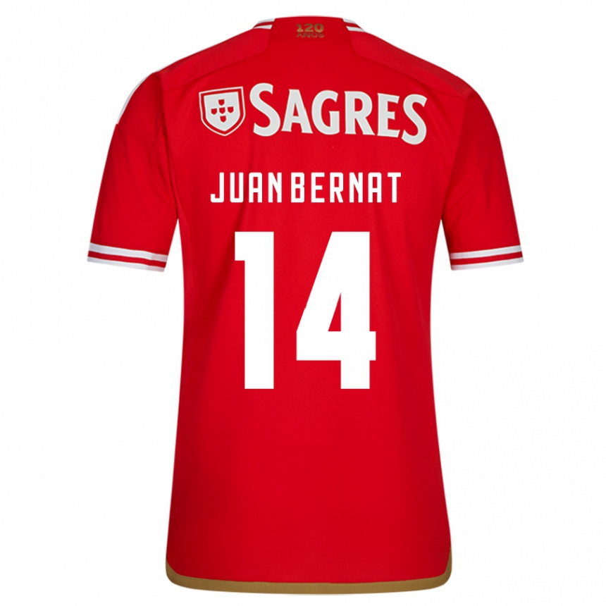 Niño Fútbol Camiseta Juan Bernat #14 Rojo 1ª Equipación 2023/24