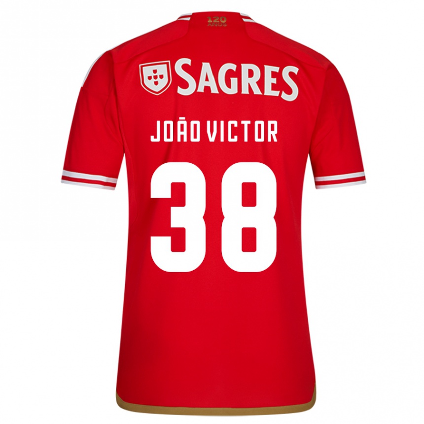 Niño Fútbol Camiseta João Victor #38 Rojo 1ª Equipación 2023/24