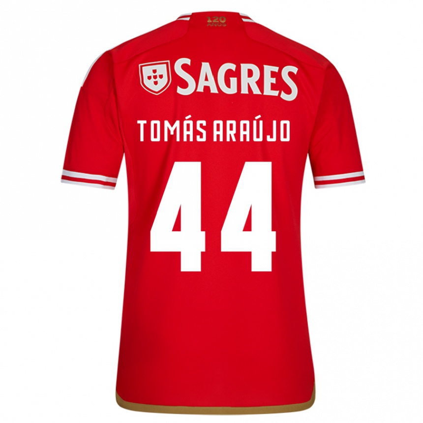 Niño Fútbol Camiseta Tomás Araújo #44 Rojo 1ª Equipación 2023/24