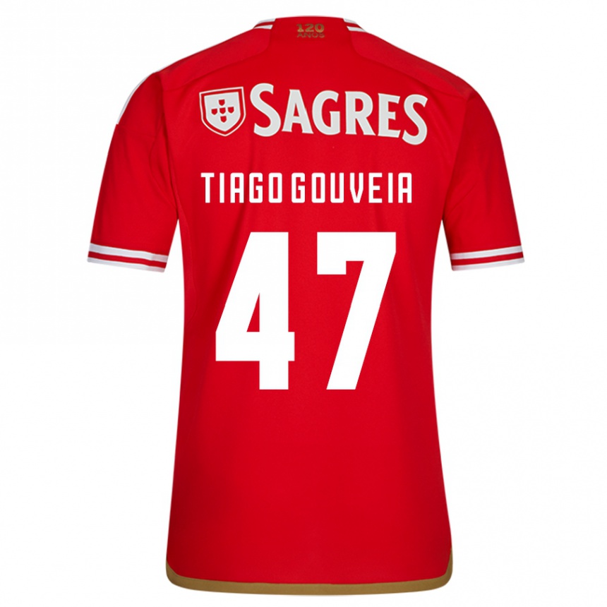 Niño Fútbol Camiseta Tiago Gouveia #47 Rojo 1ª Equipación 2023/24