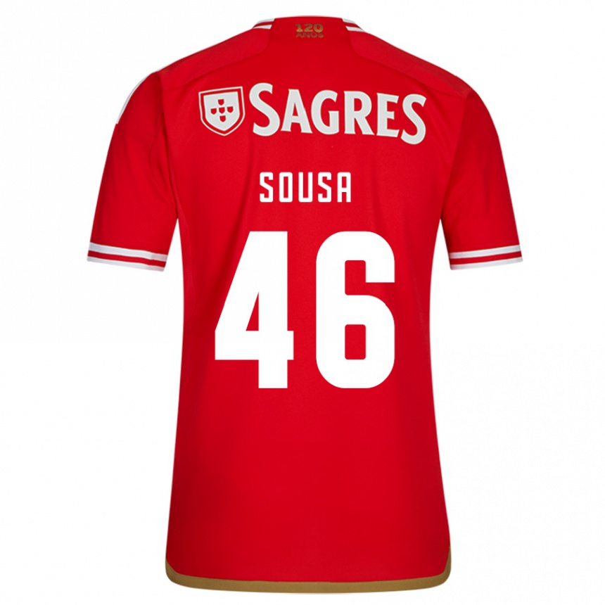 Niño Fútbol Camiseta Gerson Sousa #46 Rojo 1ª Equipación 2023/24