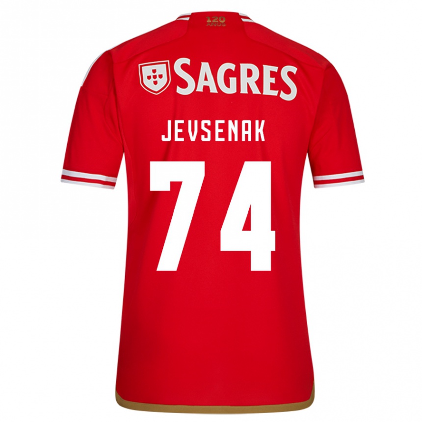 Niño Fútbol Camiseta Zan Jevsenak #74 Rojo 1ª Equipación 2023/24