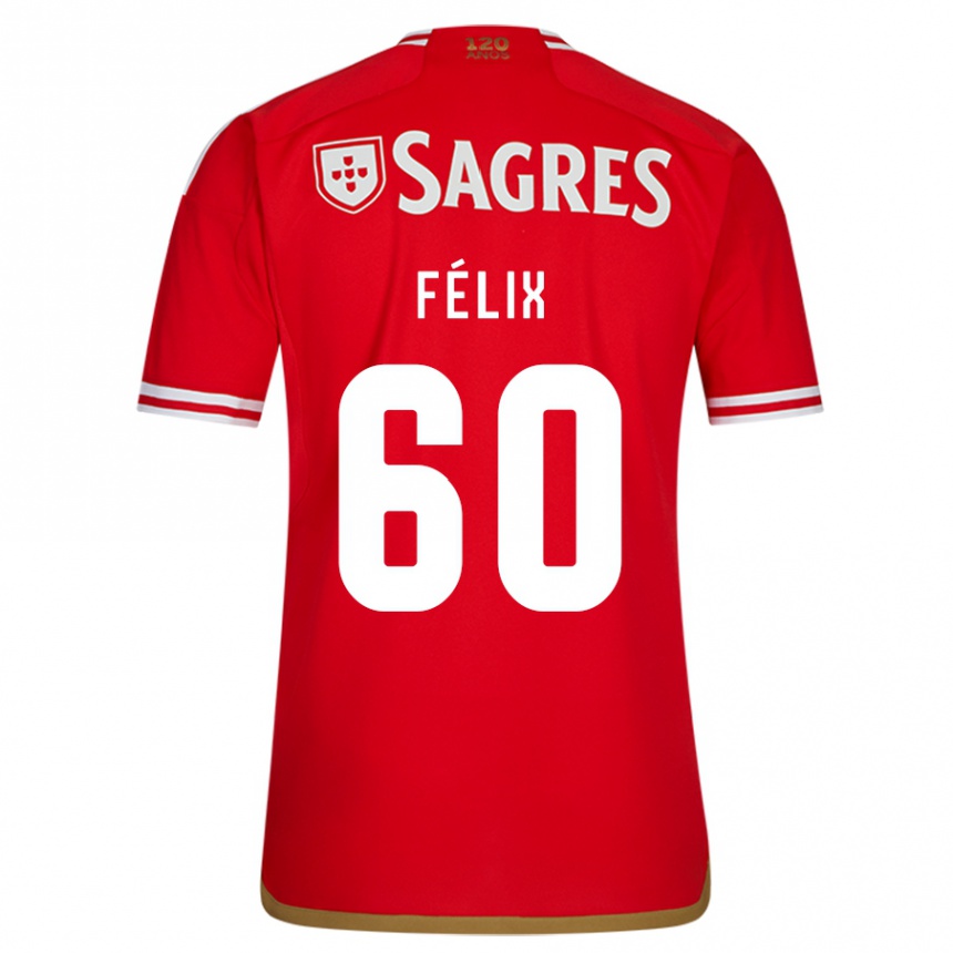 Niño Fútbol Camiseta Nuno Félix #60 Rojo 1ª Equipación 2023/24