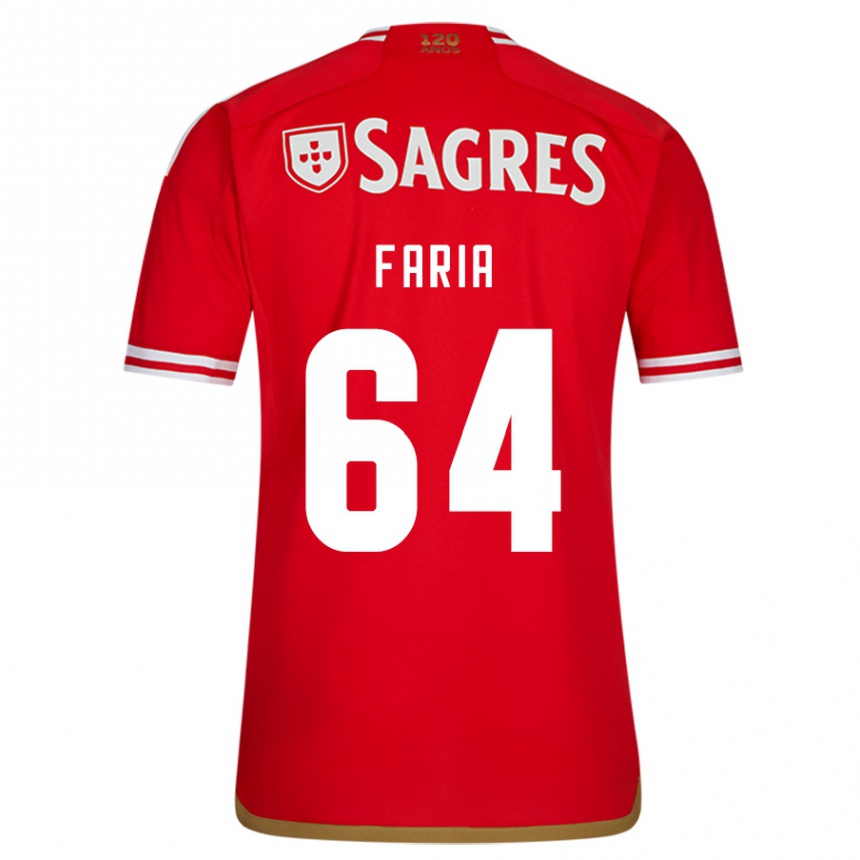 Niño Fútbol Camiseta Hugo Faria #64 Rojo 1ª Equipación 2023/24