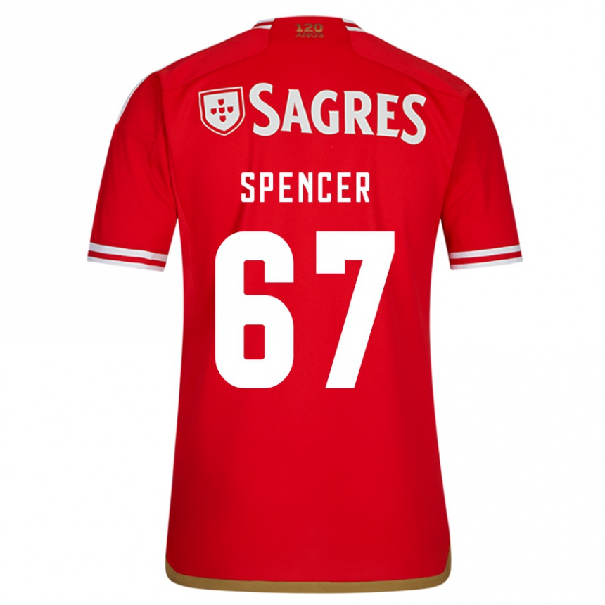 Niño Fútbol Camiseta Diogo Spencer #67 Rojo 1ª Equipación 2023/24