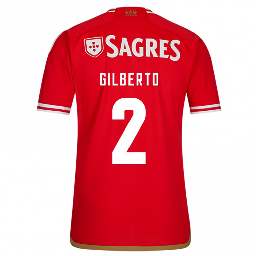 Niño Fútbol Camiseta Gilberto #2 Rojo 1ª Equipación 2023/24