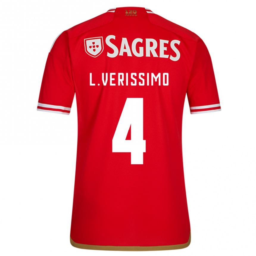 Niño Fútbol Camiseta Lucas Verissimo #4 Rojo 1ª Equipación 2023/24