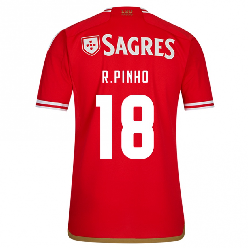 Niño Fútbol Camiseta Rodrigo Pinho #18 Rojo 1ª Equipación 2023/24