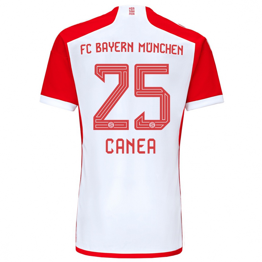 Niño Fútbol Camiseta Rares Canea #25 Rojo Blanco 1ª Equipación 2023/24