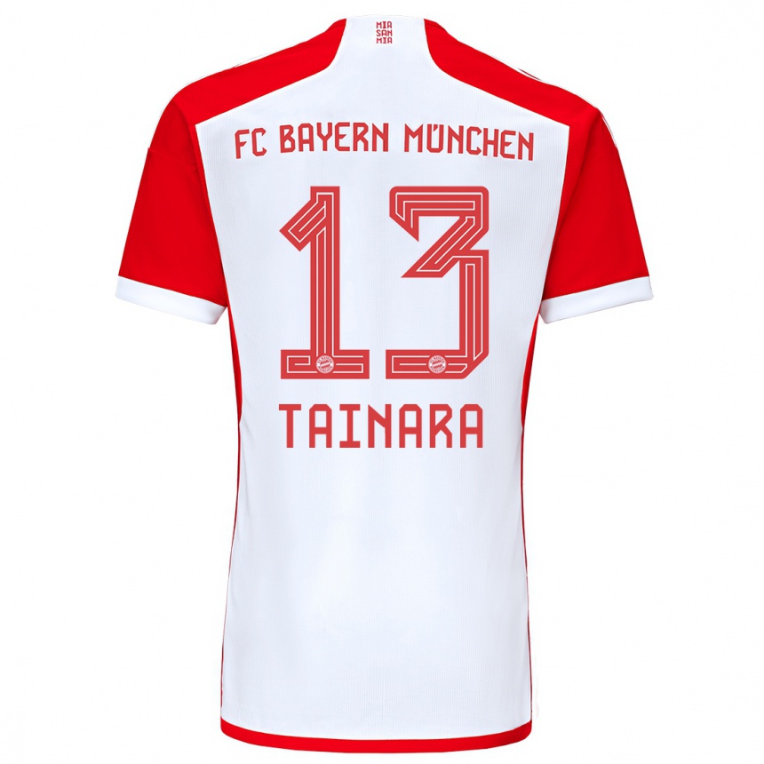 Niño Fútbol Camiseta Tainara #13 Rojo Blanco 1ª Equipación 2023/24