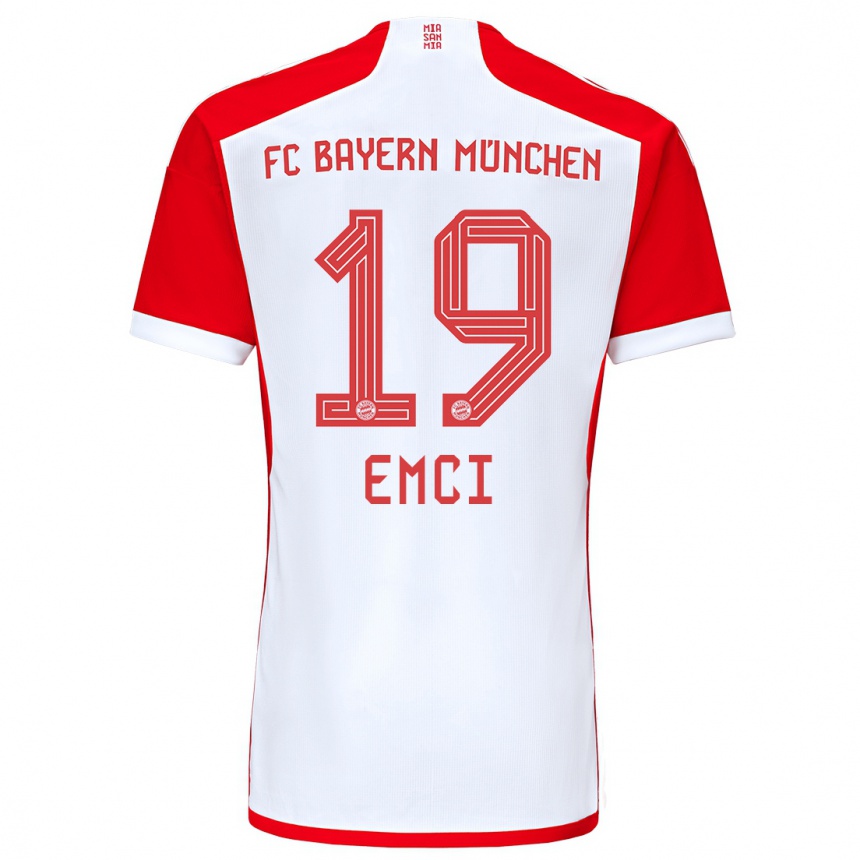 Niño Fútbol Camiseta Ben Emci #19 Rojo Blanco 1ª Equipación 2023/24