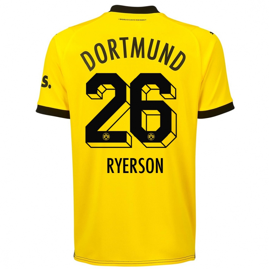 Niño Fútbol Camiseta Julian Ryerson #26 Amarillo 1ª Equipación 2023/24