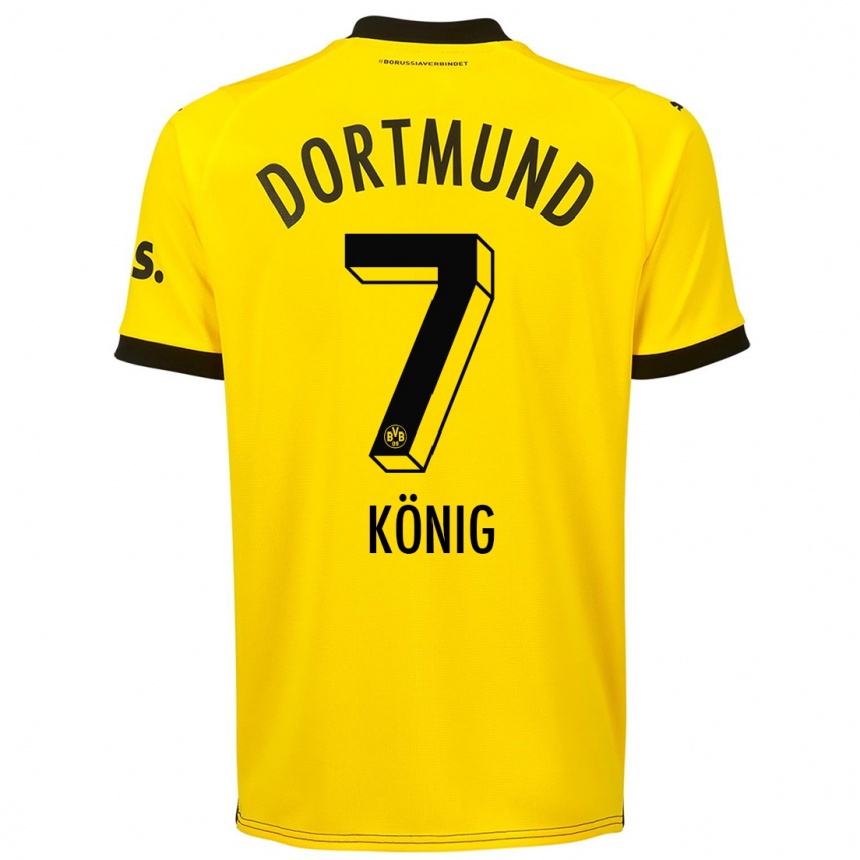 Niño Fútbol Camiseta Raúl König #7 Amarillo 1ª Equipación 2023/24