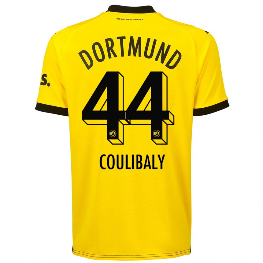 Niño Fútbol Camiseta Soumaila Coulibaly #44 Amarillo 1ª Equipación 2023/24