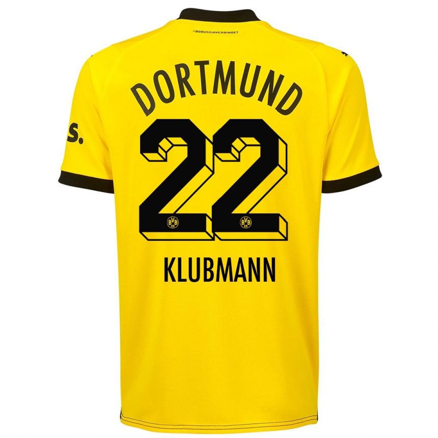 Niño Fútbol Camiseta Leon Klubmann #22 Amarillo 1ª Equipación 2023/24