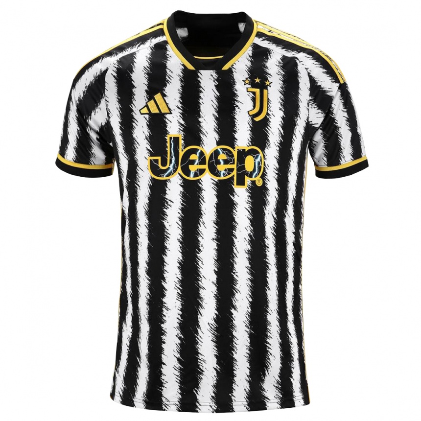 Niño Fútbol Camiseta Manuel Locatelli #5 Blanco Negro 1ª Equipación 2023/24