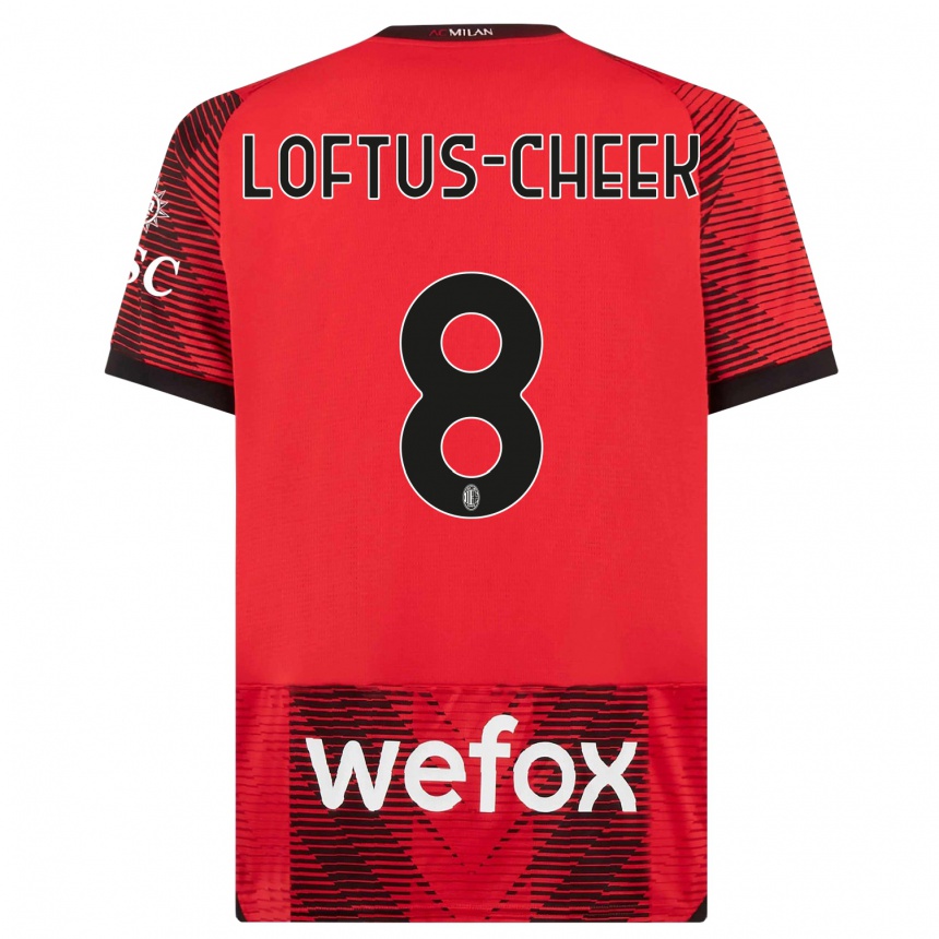 Niño Fútbol Camiseta Ruben Loftus-Cheek #8 Negro Rojo 1ª Equipación 2023/24