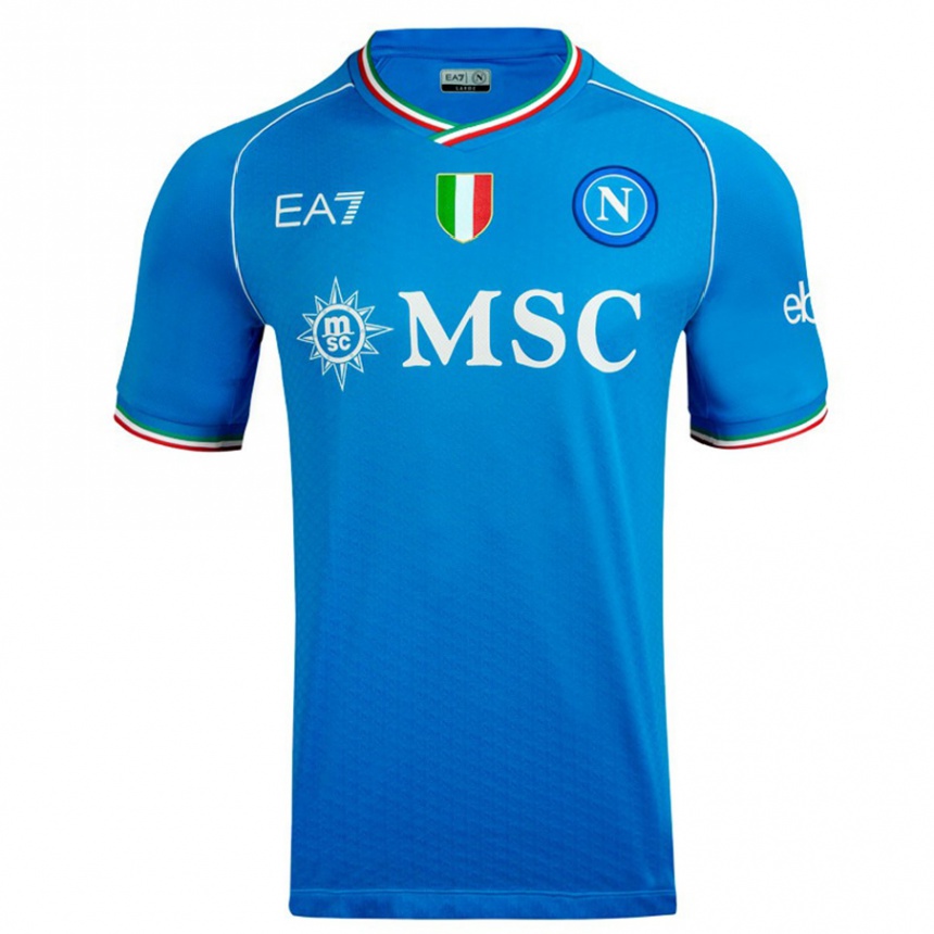 Niño Fútbol Camiseta Alessandro Spavone #15 Cielo Azul 1ª Equipación 2023/24