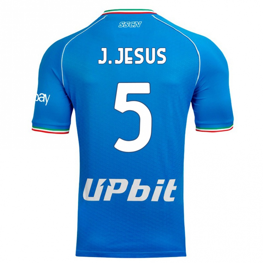 Niño Fútbol Camiseta Juan Jesus #5 Cielo Azul 1ª Equipación 2023/24