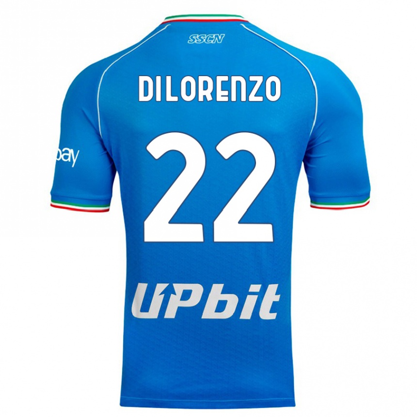 Niño Fútbol Camiseta Giovanni Di Lorenzo #22 Cielo Azul 1ª Equipación 2023/24