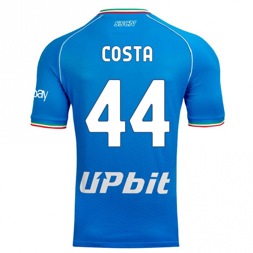 Niño Fútbol Camiseta Filippo Costa #44 Cielo Azul 1ª Equipación 2023/24