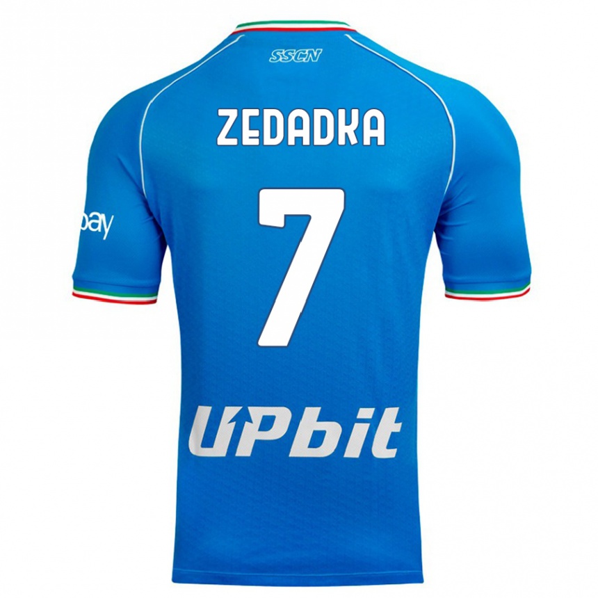 Niño Fútbol Camiseta Karim Zedadka #7 Cielo Azul 1ª Equipación 2023/24