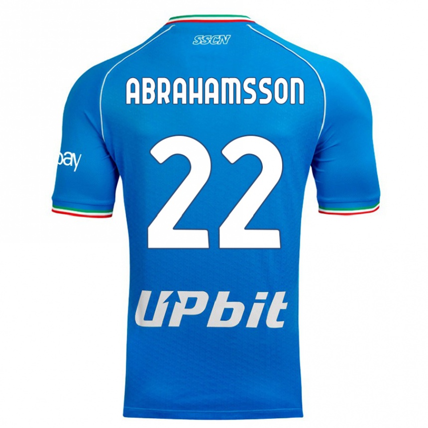 Niño Fútbol Camiseta Sejde Abrahamsson #22 Cielo Azul 1ª Equipación 2023/24