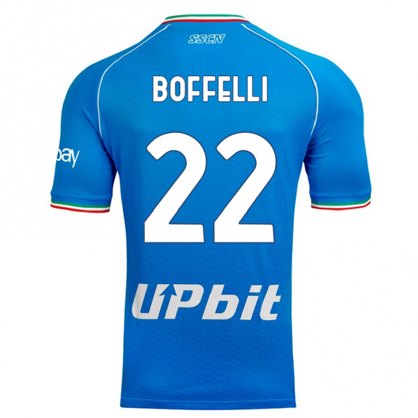 Niño Fútbol Camiseta Valerio Boffelli #22 Cielo Azul 1ª Equipación 2023/24