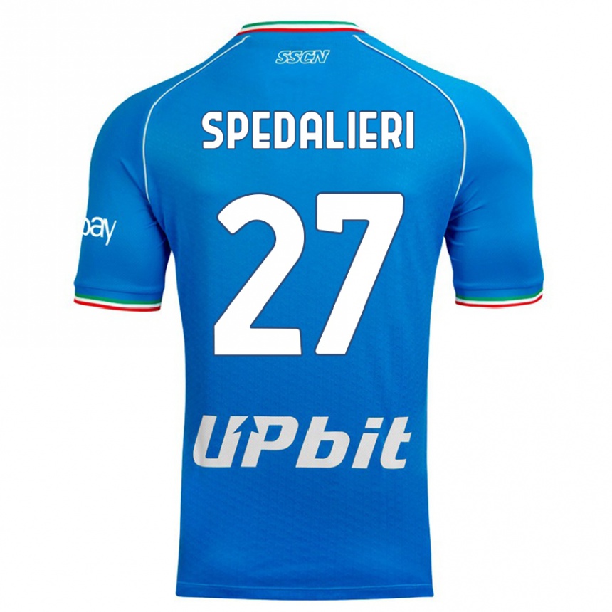 Niño Fútbol Camiseta Johnatan Andrea Spedalieri #27 Cielo Azul 1ª Equipación 2023/24