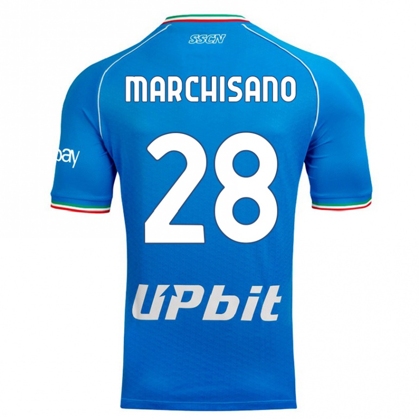 Niño Fútbol Camiseta Matteo Marchisano #28 Cielo Azul 1ª Equipación 2023/24