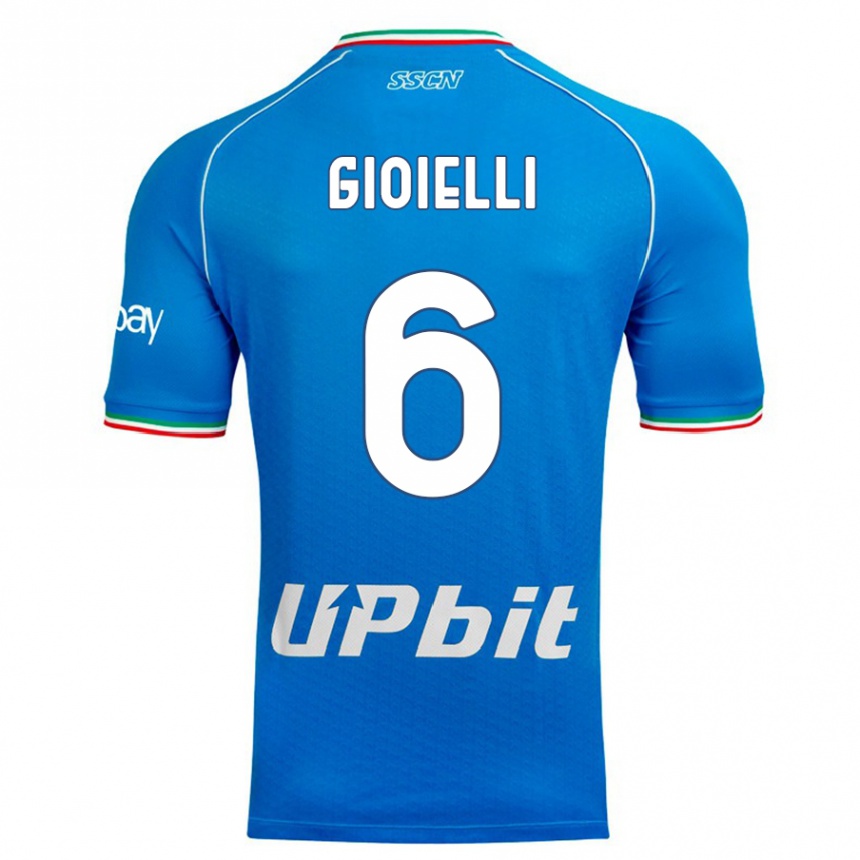 Niño Fútbol Camiseta Francesco Pio Gioielli #6 Cielo Azul 1ª Equipación 2023/24