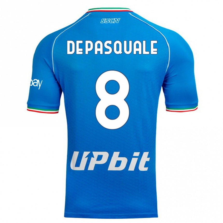 Niño Fútbol Camiseta Dylan De Pasquale #8 Cielo Azul 1ª Equipación 2023/24